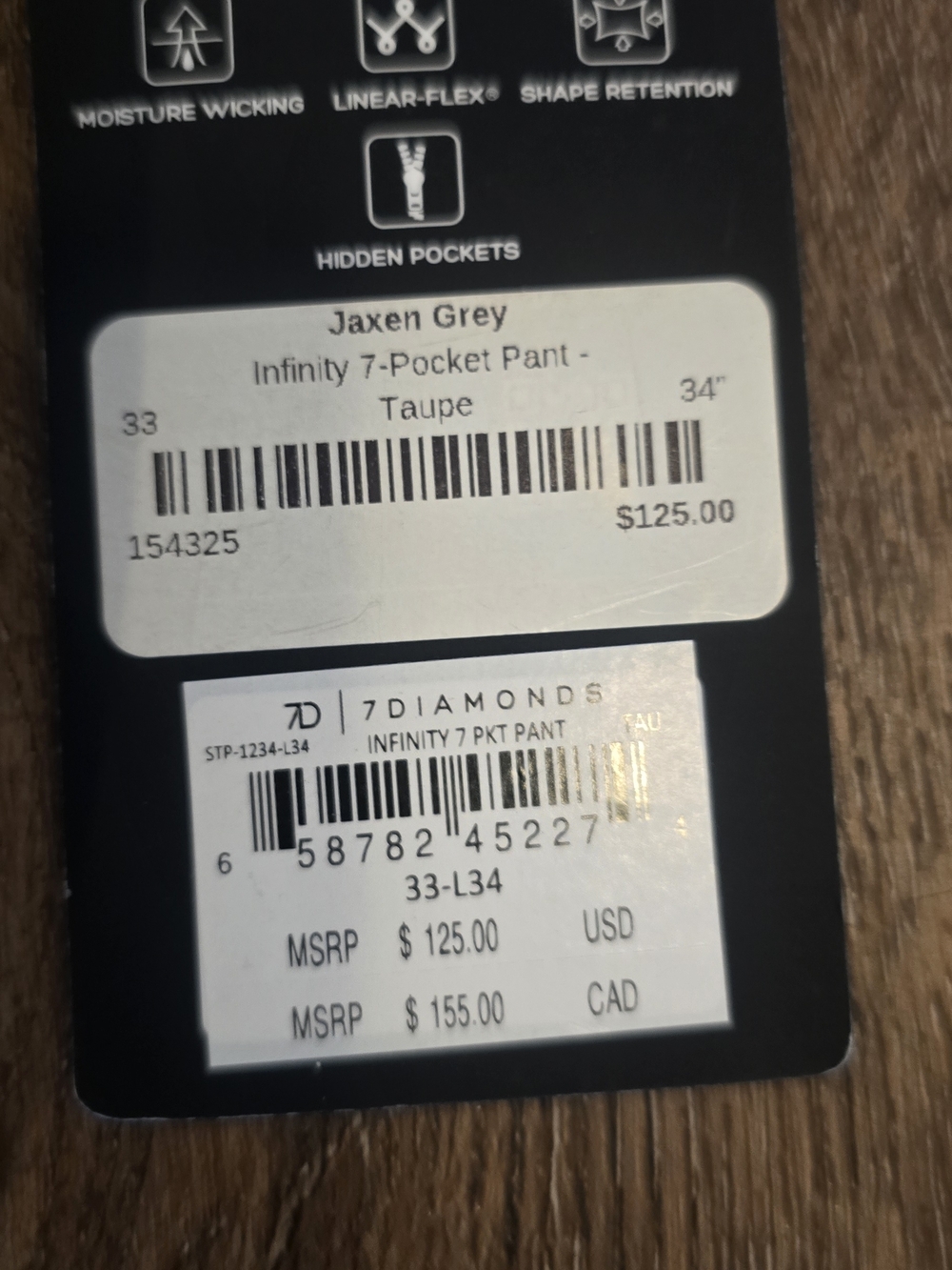 Seven7 Taupe Infinity 7-Pocket Trousers